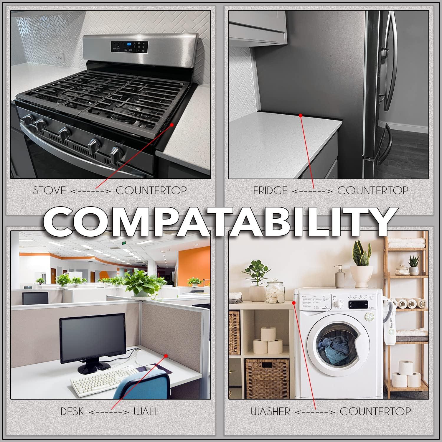 Cubiertas de Grietas de Silicona con Clips de Acero Inoxidable - 2 Pcs