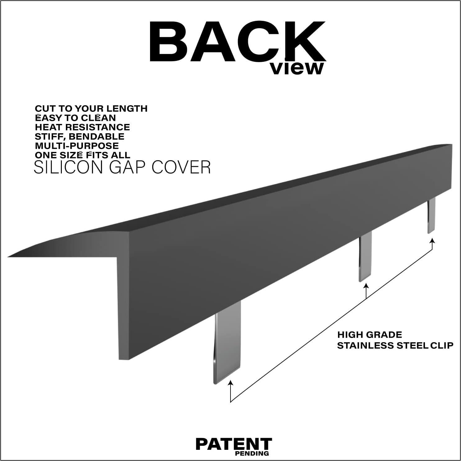 Cubiertas de Grietas de Silicona con Clips de Acero Inoxidable - 2 Pcs