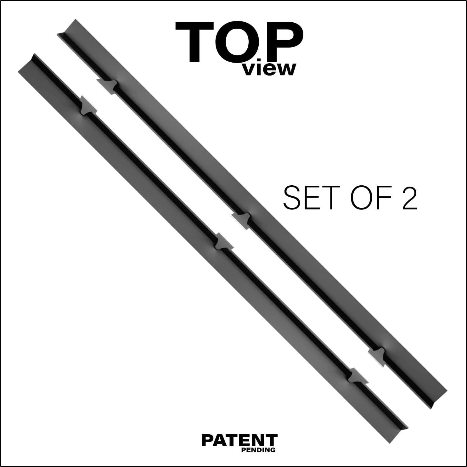 Cubiertas de Grietas de Silicona con Clips de Acero Inoxidable - 2 Pcs