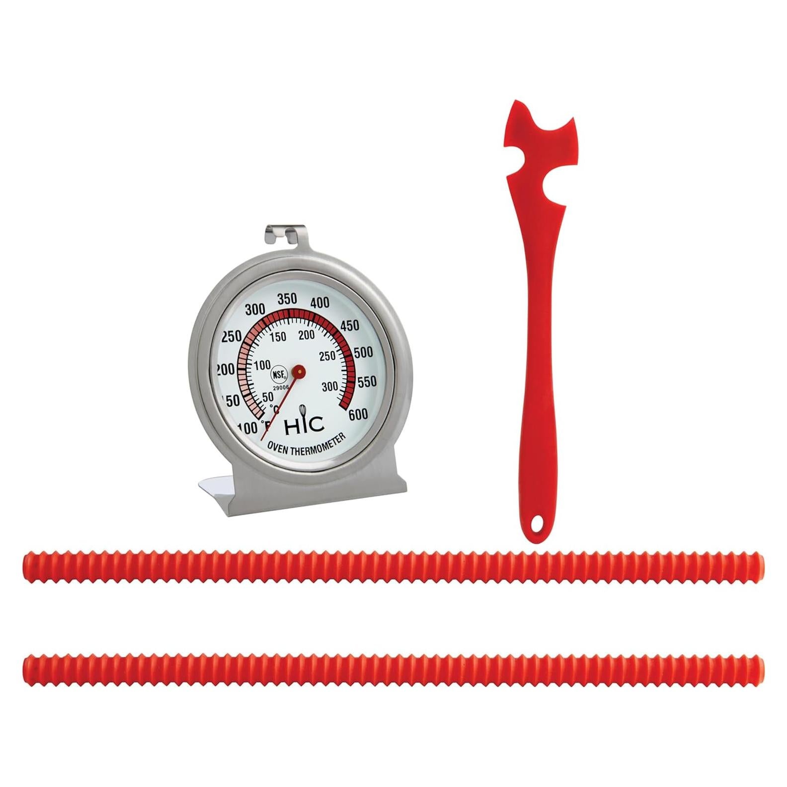 Termómetro de horno HIC Kitchen con soporte y protectores de silicona