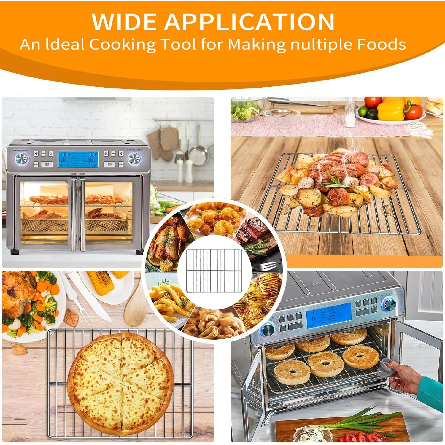 Rejilla de Alambre para Freidora de Aire GWYSY 35.56x29.21 cm