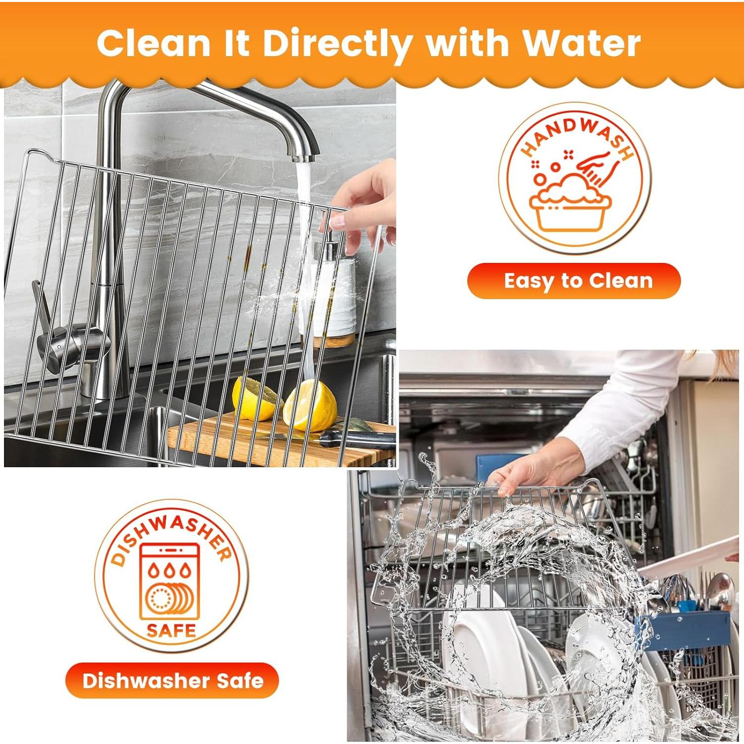 Rejilla de Acero Inoxidable para Freidora de Aire Cuisinart TOA-95