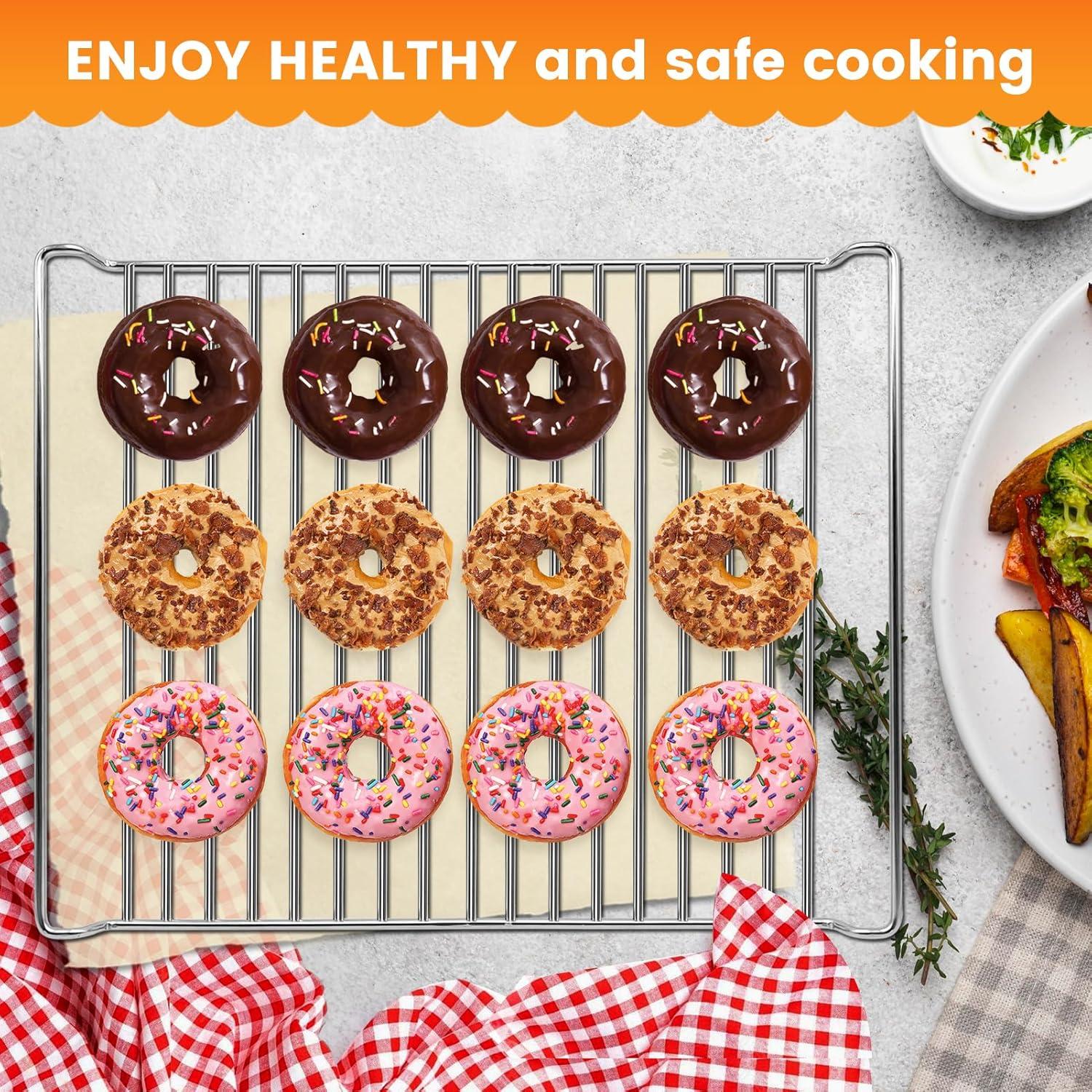 Rejilla de Acero Inoxidable para Freidora de Aire Cuisinart TOA-95