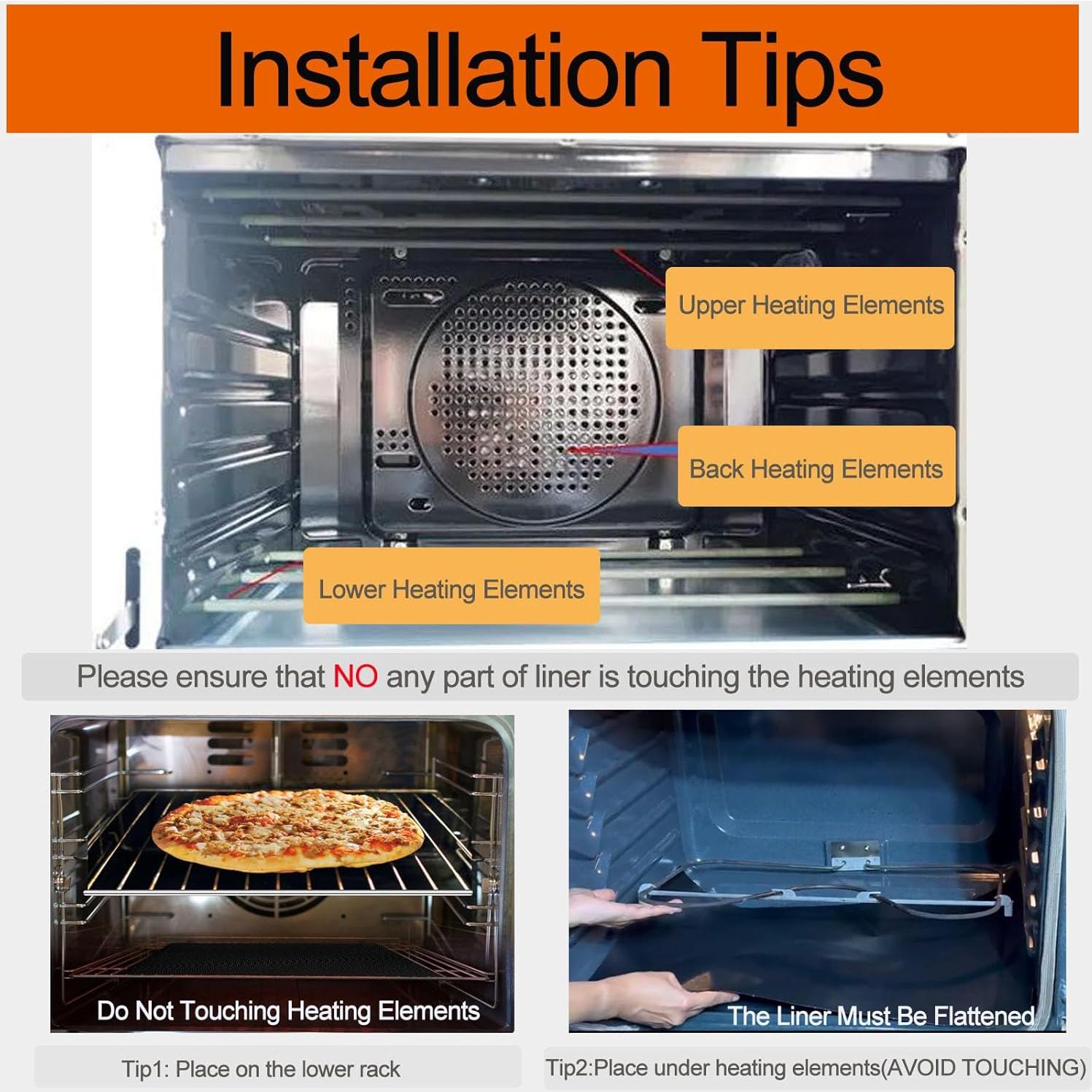 Forros de horno Demiwise 40.6x60.9 cm antiadherentes paquete 5