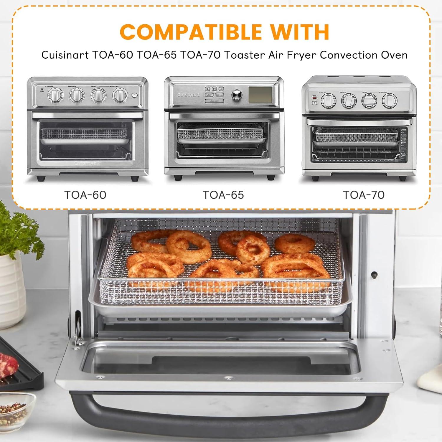 Cesta de Acero para Freidora de Aire Cuisinart TOA-60/65/70 31x27.9 cm