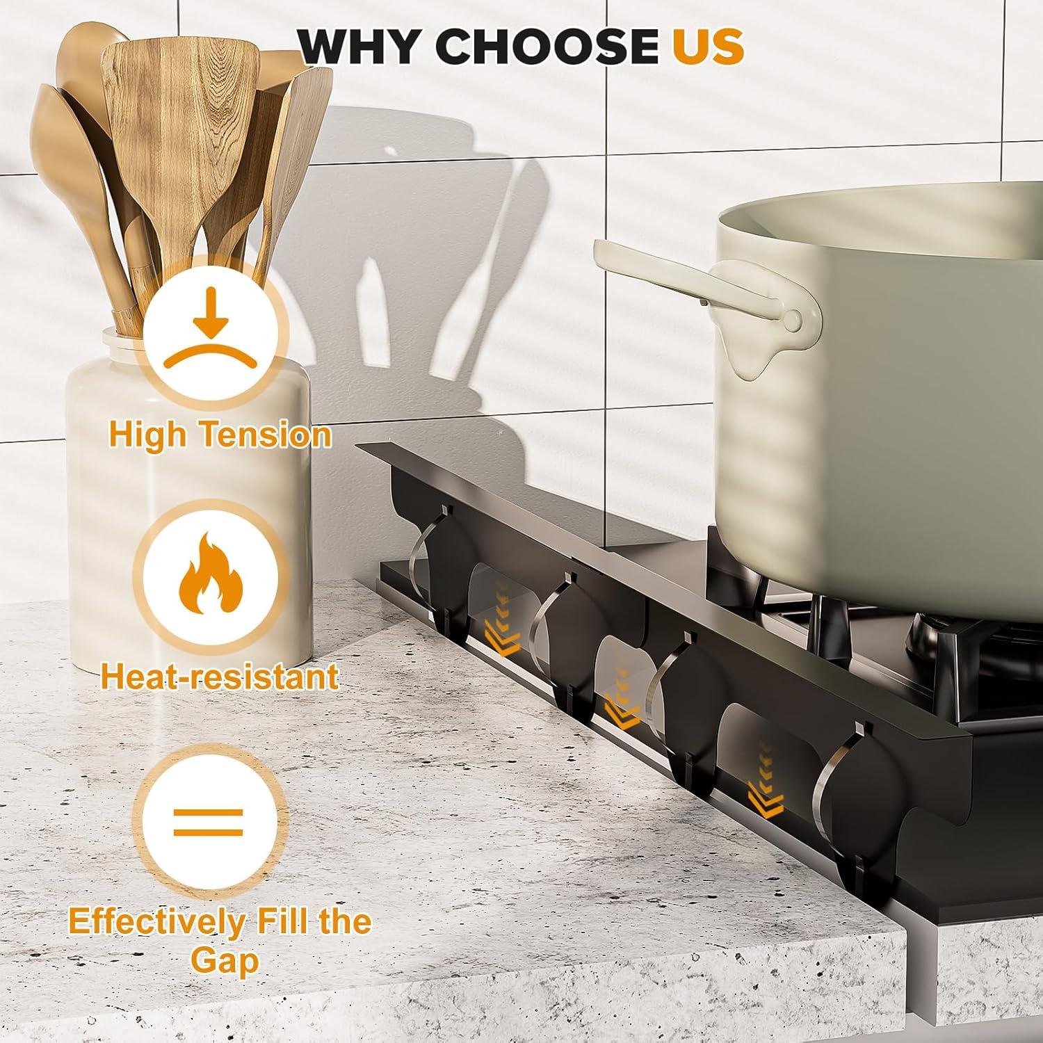 Cubiertas de Espacio para Estufa Tequie - Acero Inoxidable 304, 35-70 cm