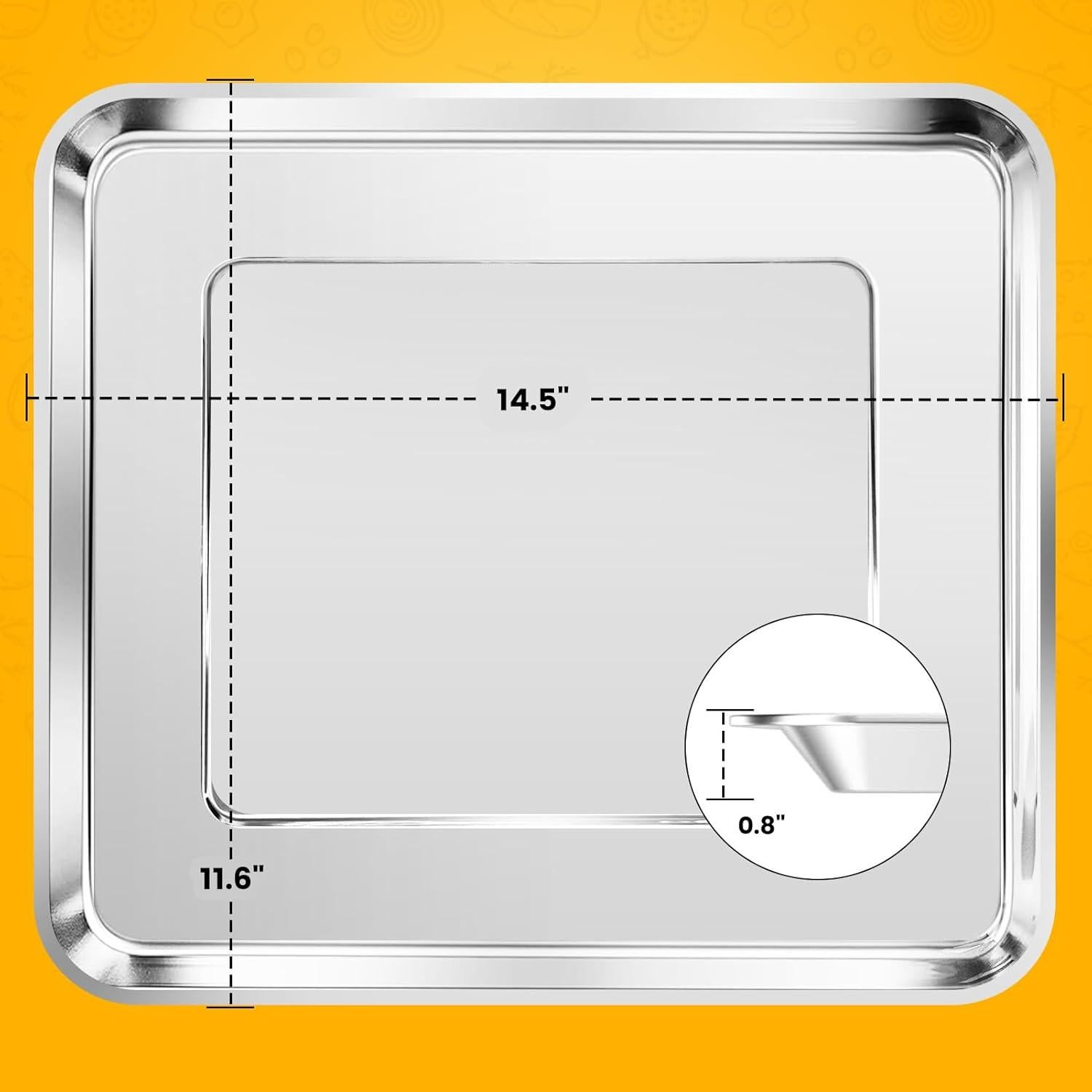 Canasta de Acero Inoxidable para Freidora de Aire Cuisinart TOA 95 - 36.8 x 29.5 cm