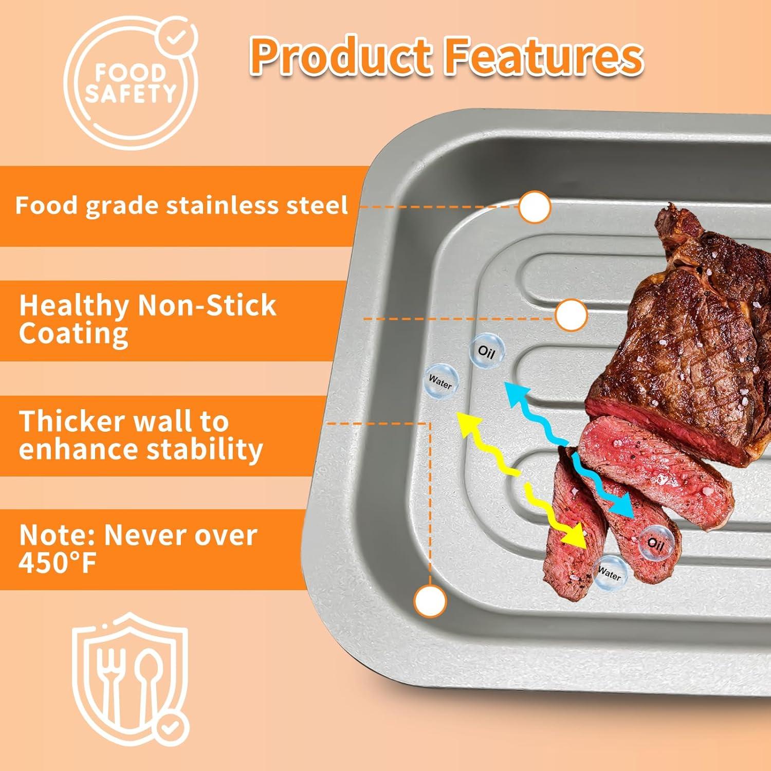 Bandeja de Freidora de Aire Emeril Lagasse 25QT Acero 29.2x17cm