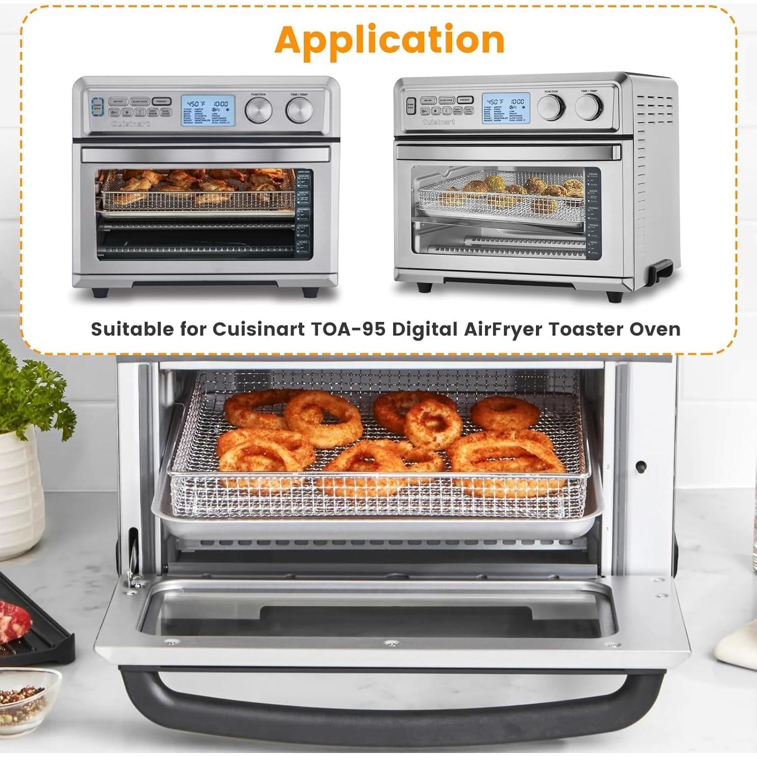 Bandeja de Acero para Freidora de Aire TOA-95 36.8x29.5 cm