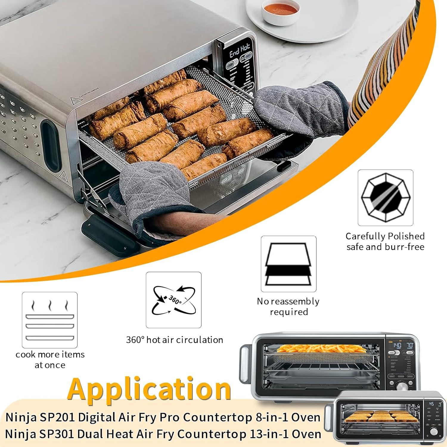 Cesta de Freidora de Aire Ninja 13.5" x 12.3" Acero FDA