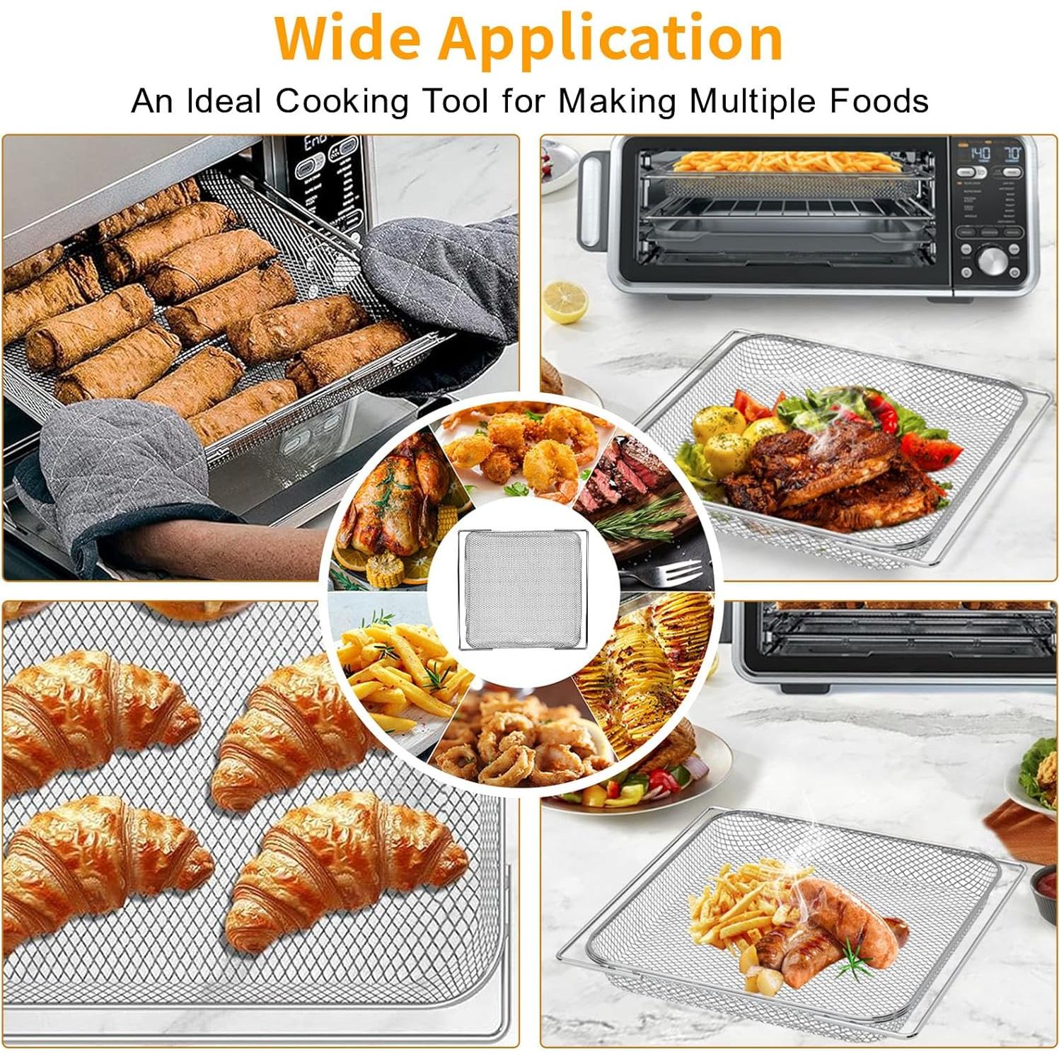 Cesta de Freidora de Aire Ninja 13.5" x 12.3" Acero FDA