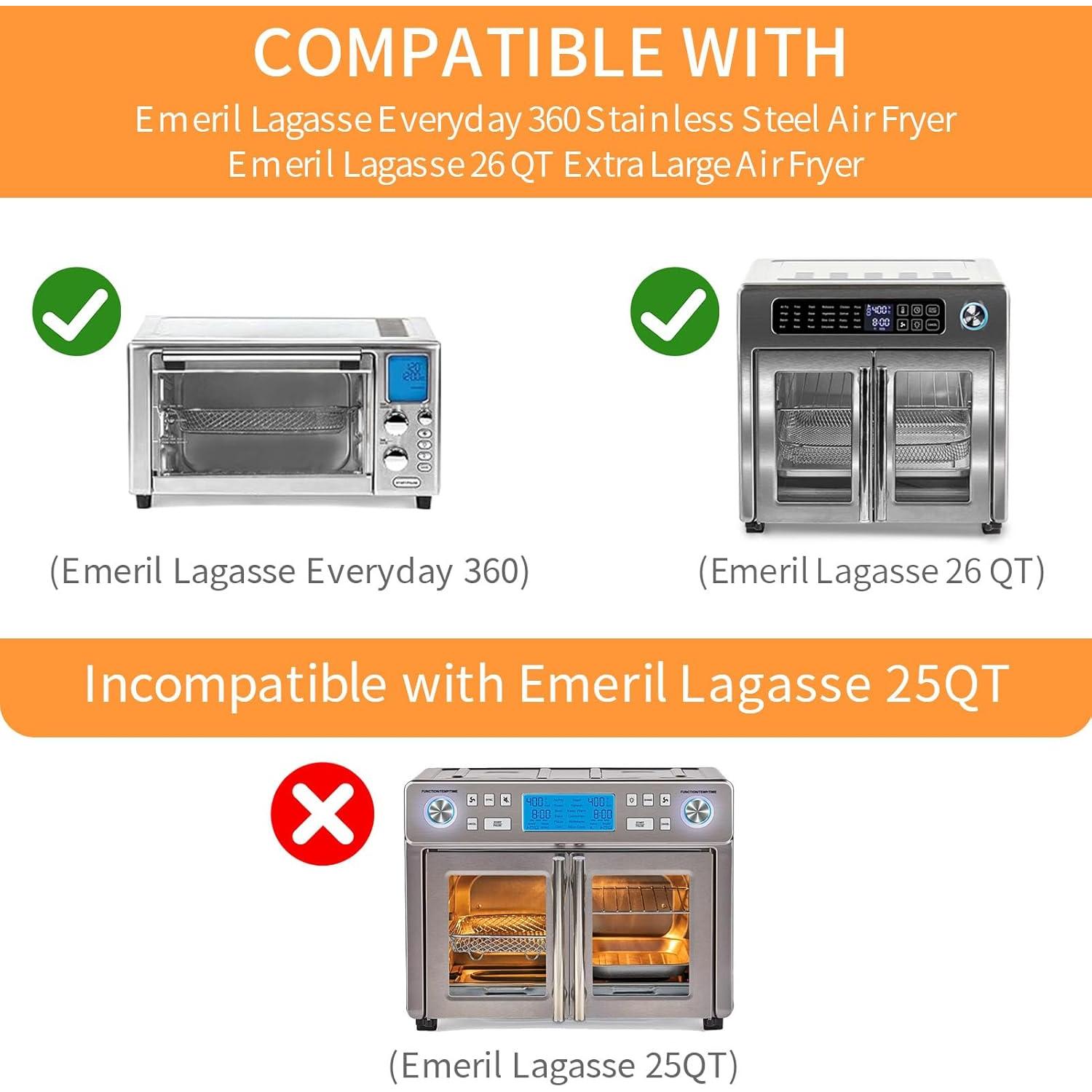 Canasta de Acero para Freidora de Aire Emeril Lagasse 31.75x25.91 cm