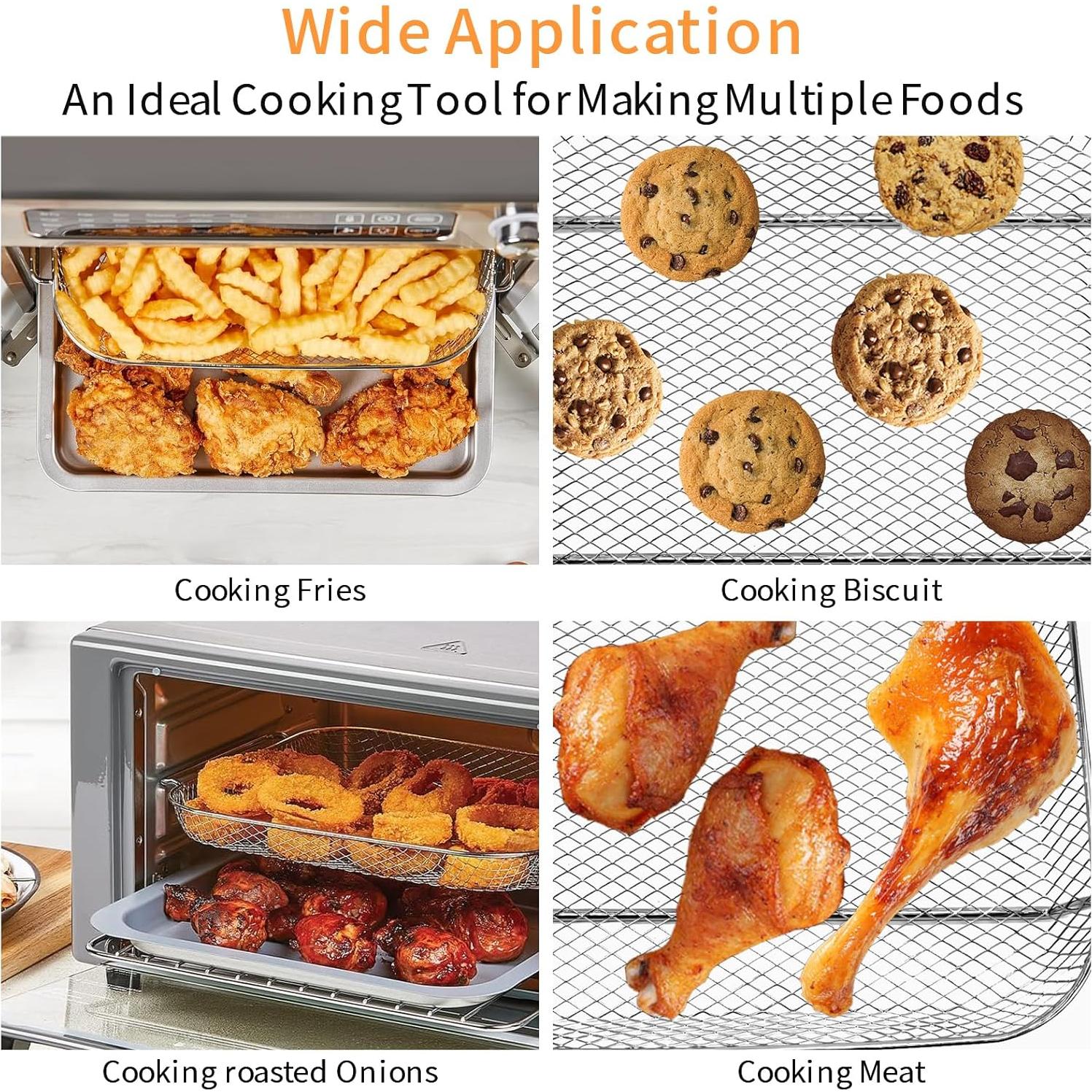 Canasta de Acero para Freidora de Aire Emeril Lagasse 31.75x25.91 cm