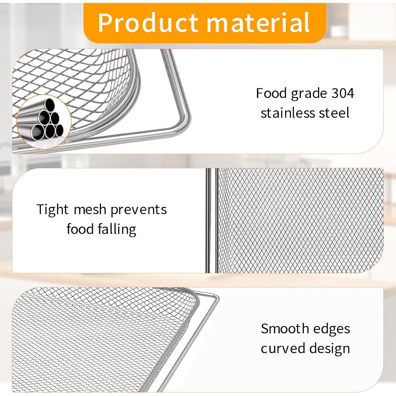 Cesta de Freír al Aire GWY 34.3x31.2 cm para Ninja Foodi