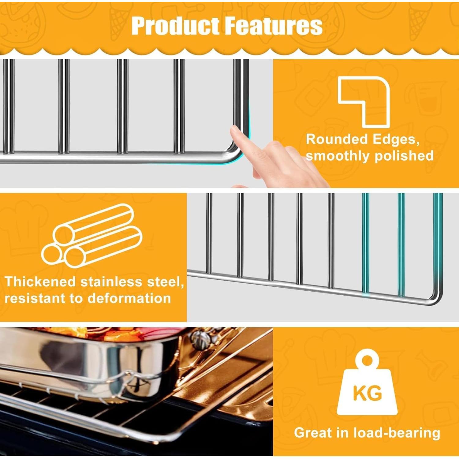 Rejilla para Freidora de Aire Ninja Foodi 10 en 1 34x34cm Acero Inox