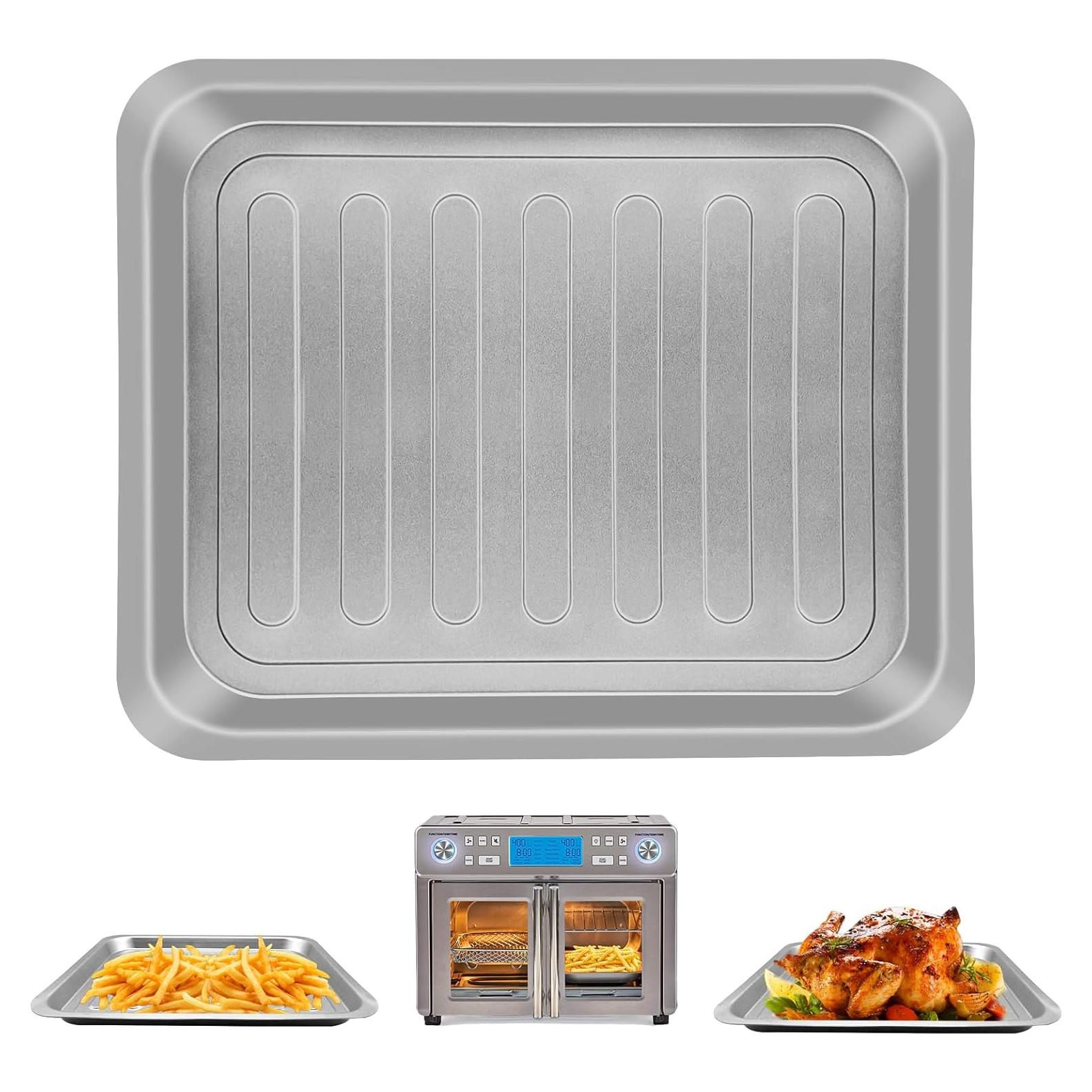 Bandeja de Acero Inoxidable para Freidora de Aire Emeril Lagasse 35.56x30.48 cm