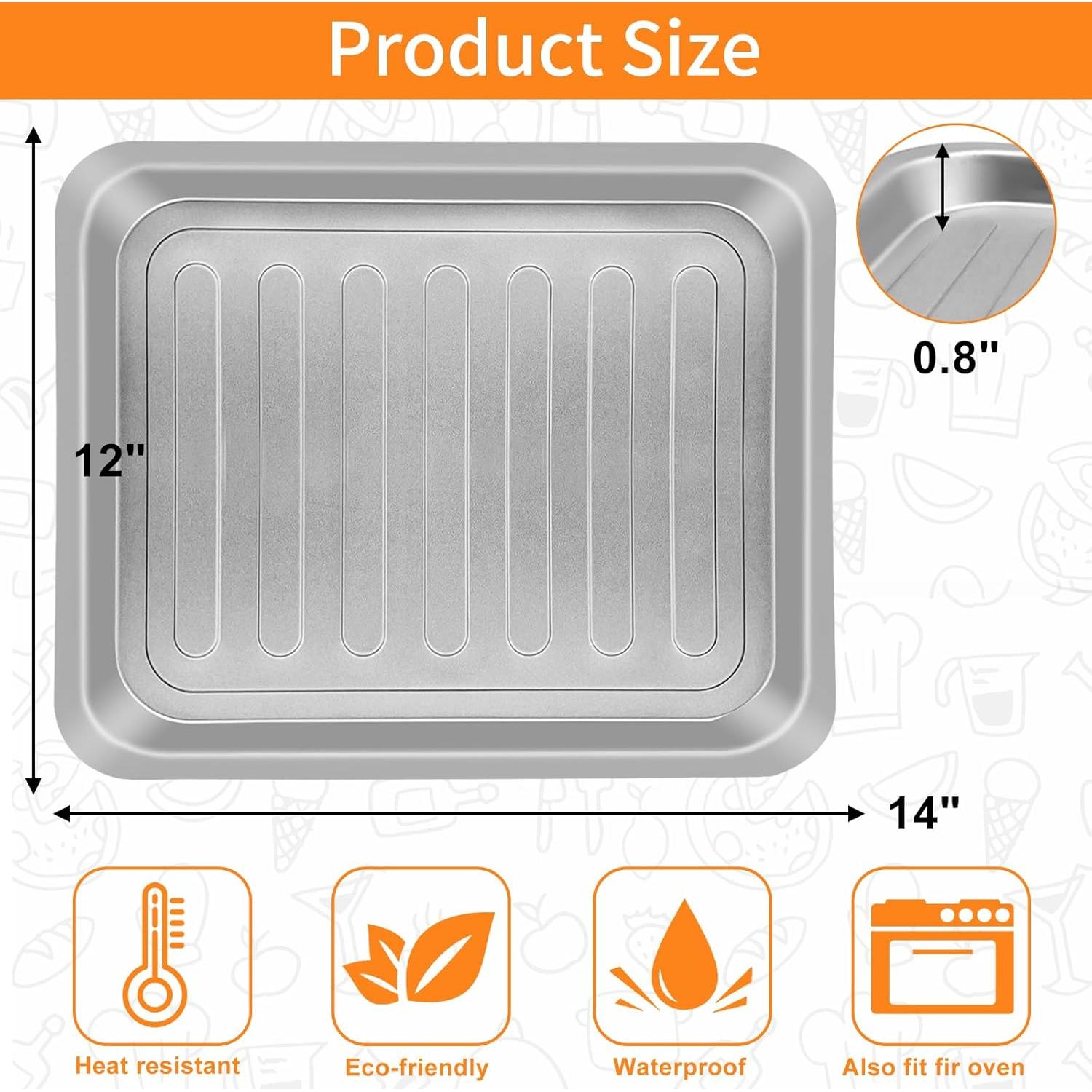 Bandeja de Acero Inoxidable para Freidora de Aire Emeril Lagasse 35.56x30.48 cm