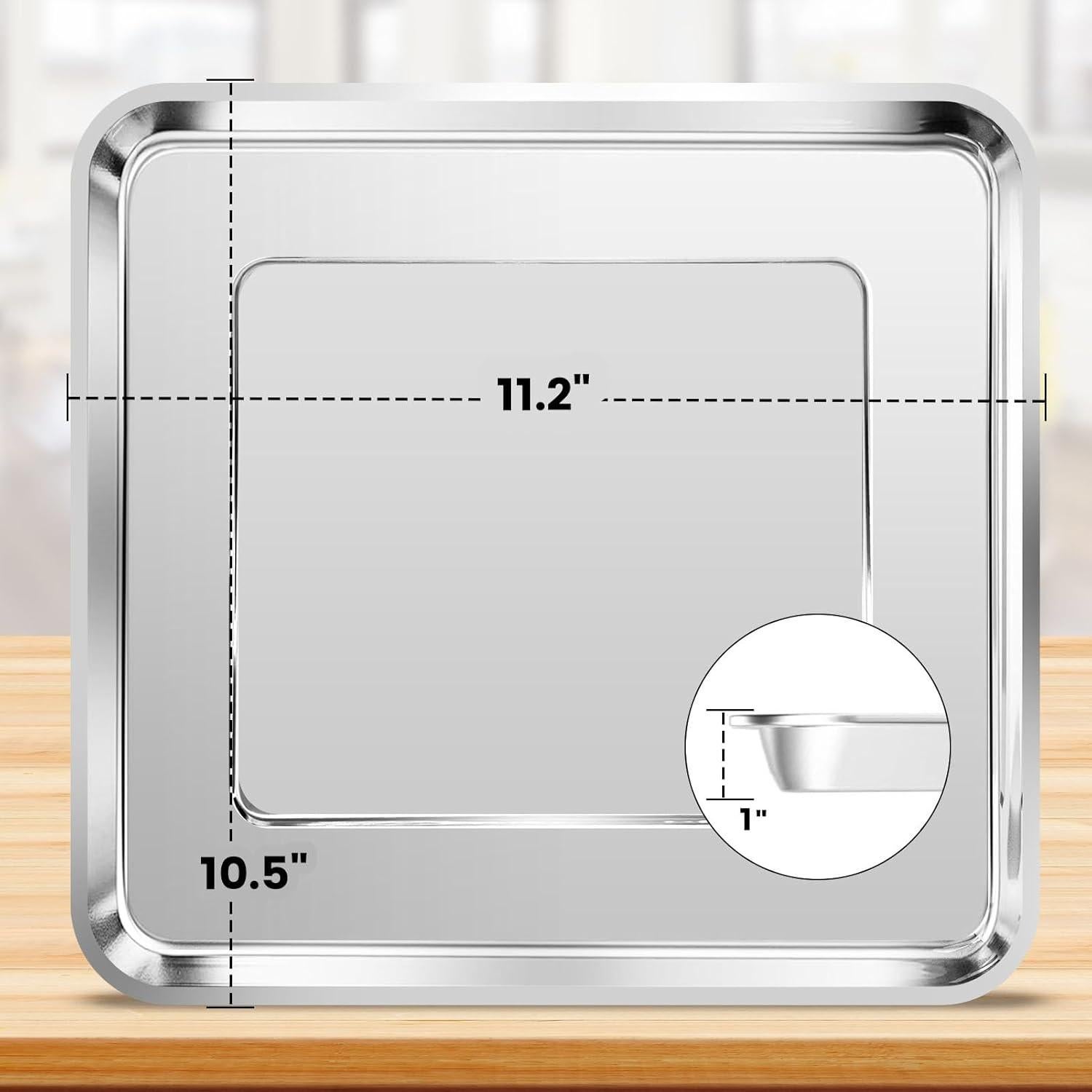 Sartén de Parrilla para Horno de Aire Nuwave Bravo 21 Qt 28.4x26.7 cm