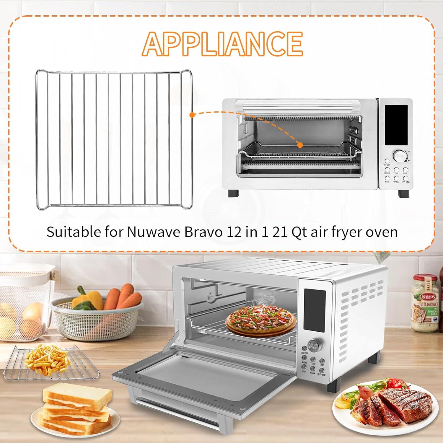 Rejilla de Horno de Aire GWY Acero Inoxidable 33x27 cm - 2 Piezas