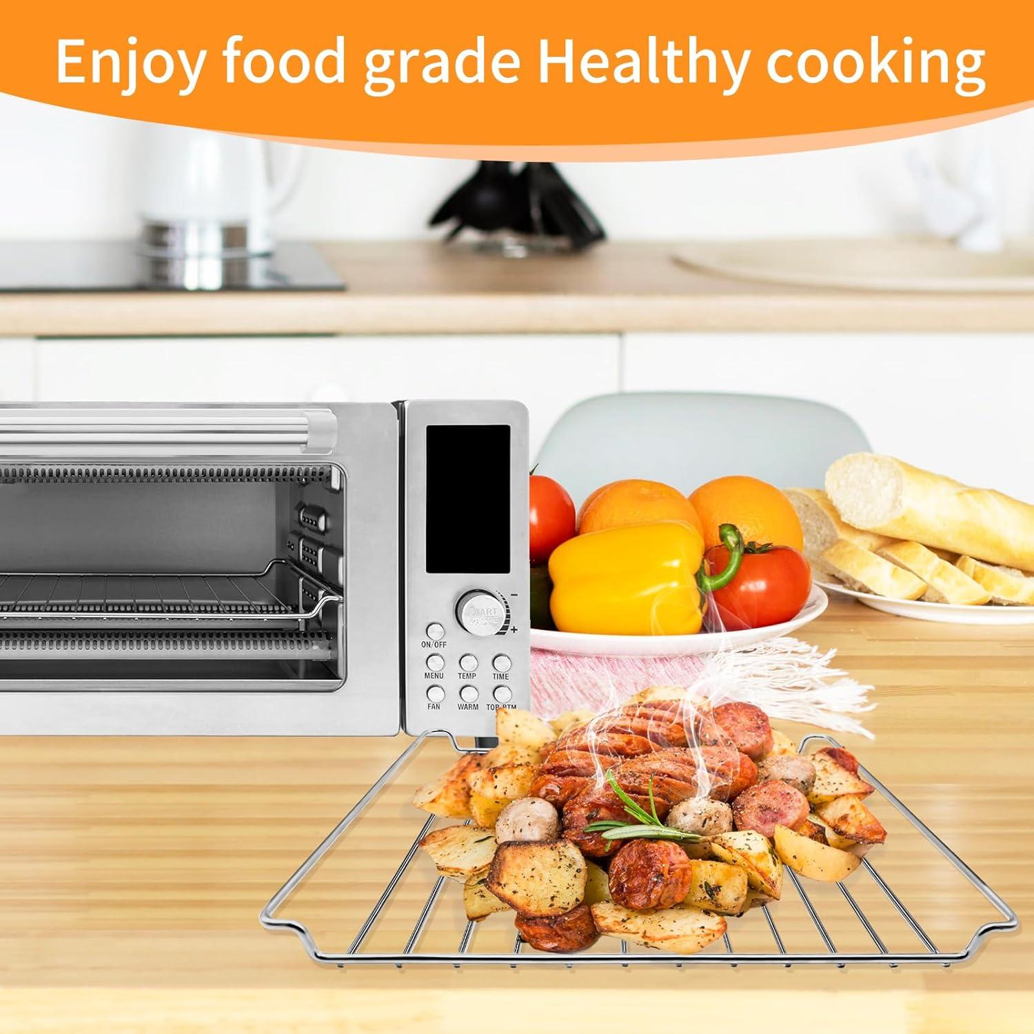 Rejilla de Horno de Aire GWY Acero Inoxidable 33x27 cm - 2 Piezas