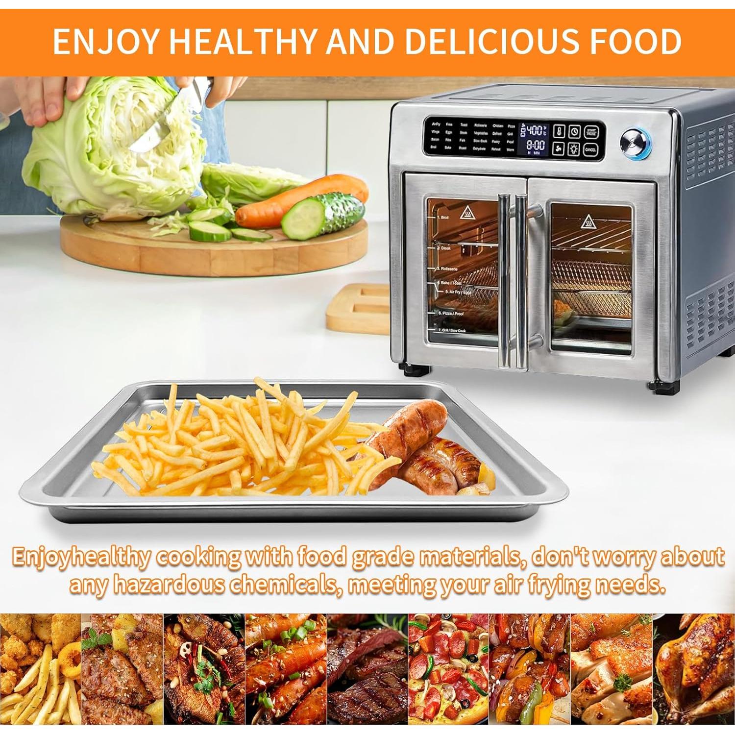 Bandeja de Freidora de Aire GCQ para Emeril Lagasse 26 QT 31.75x28.7 cm