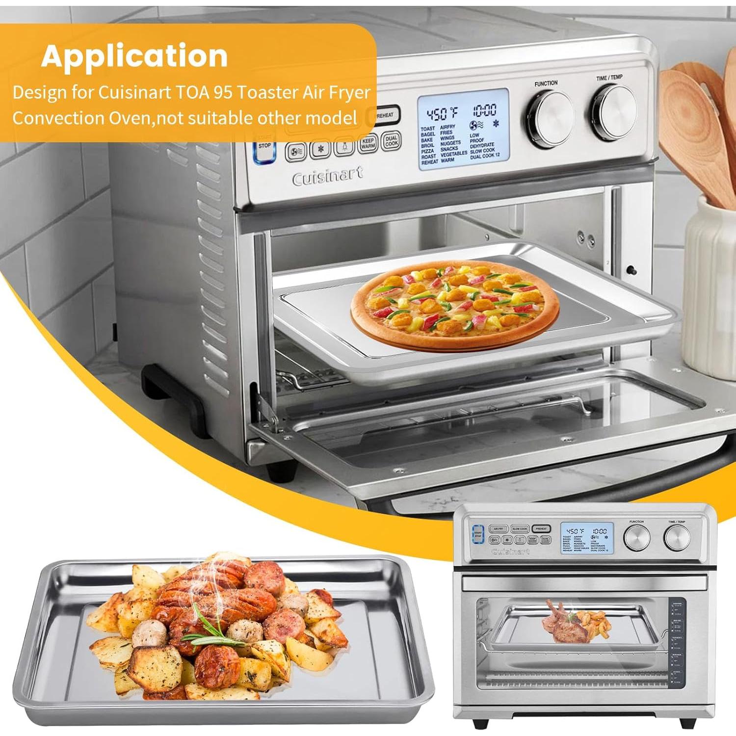 Cesta de Acero para Freidora de Aire Cuisinart TOA-95 36.8x29.5cm