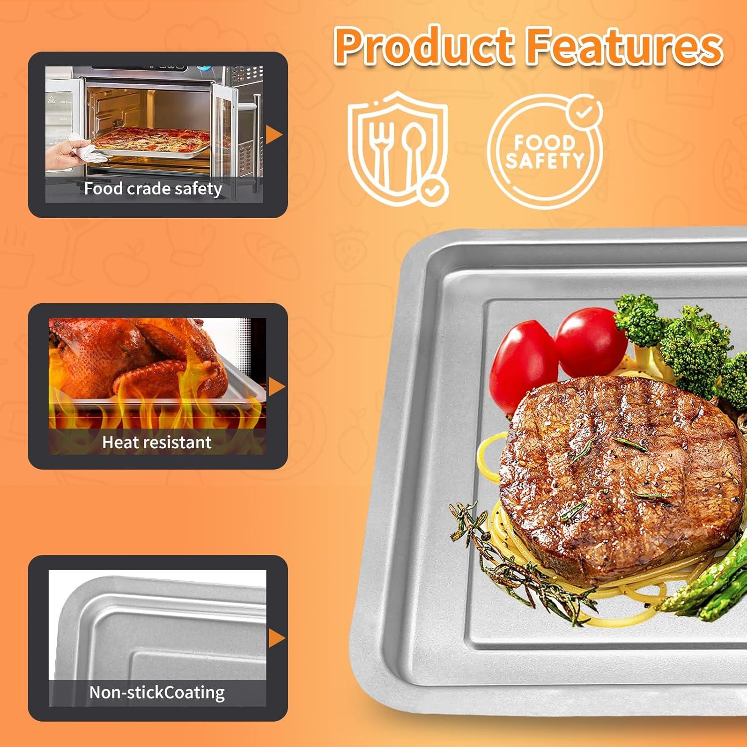 Bandeja de Acero Inoxidable para Freidora de Aire Emeril Lagasse 26 QT 31x28 cm