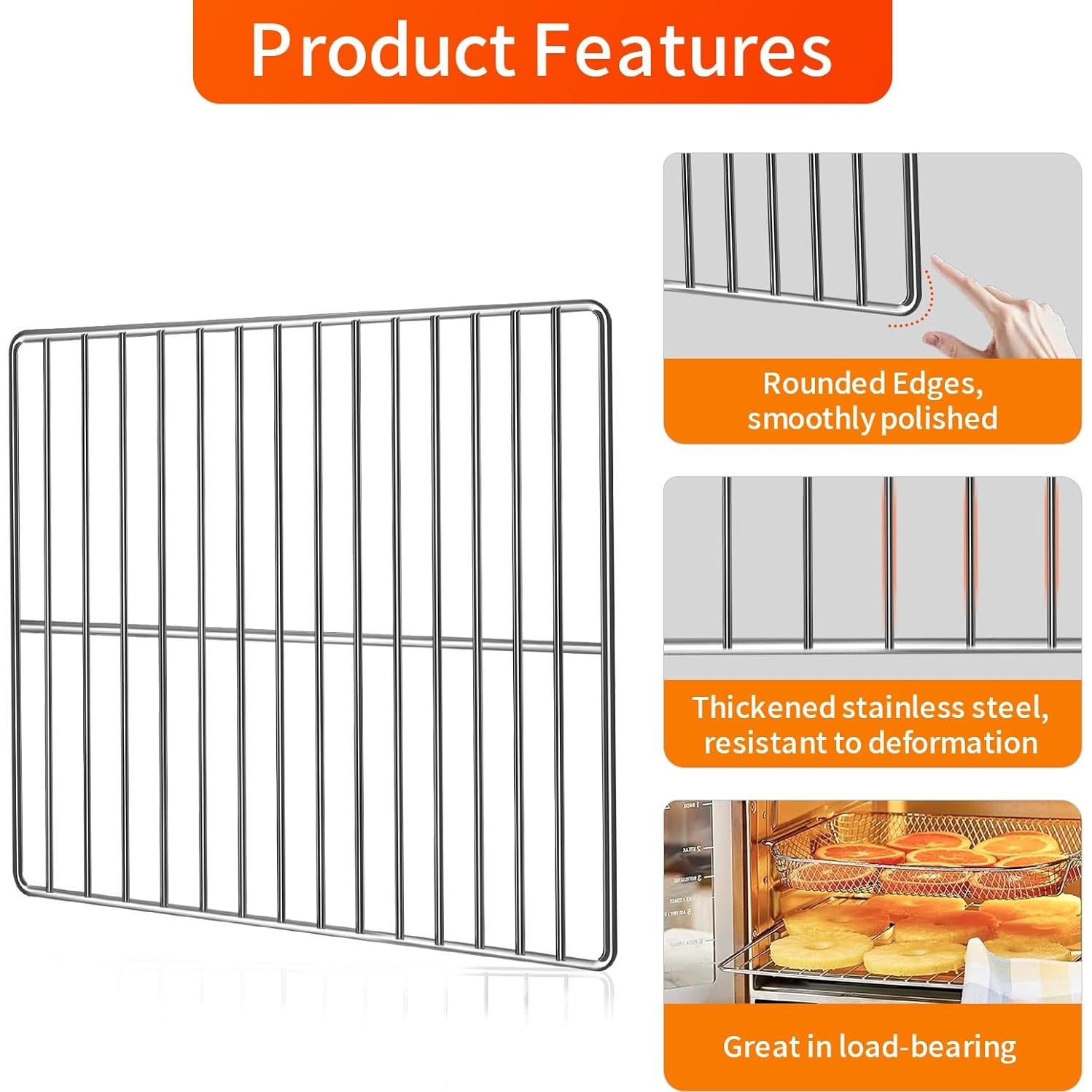 Rejilla para Freidora de Aire Emeril Lagasse 31.75x29.21 cm Acero Inoxidable