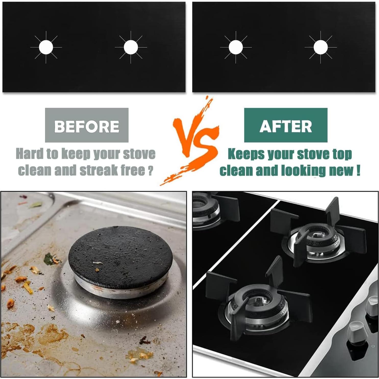 Juego de 3 Protectores para Estufas de Gas Auoiian - Resistentes al Calor