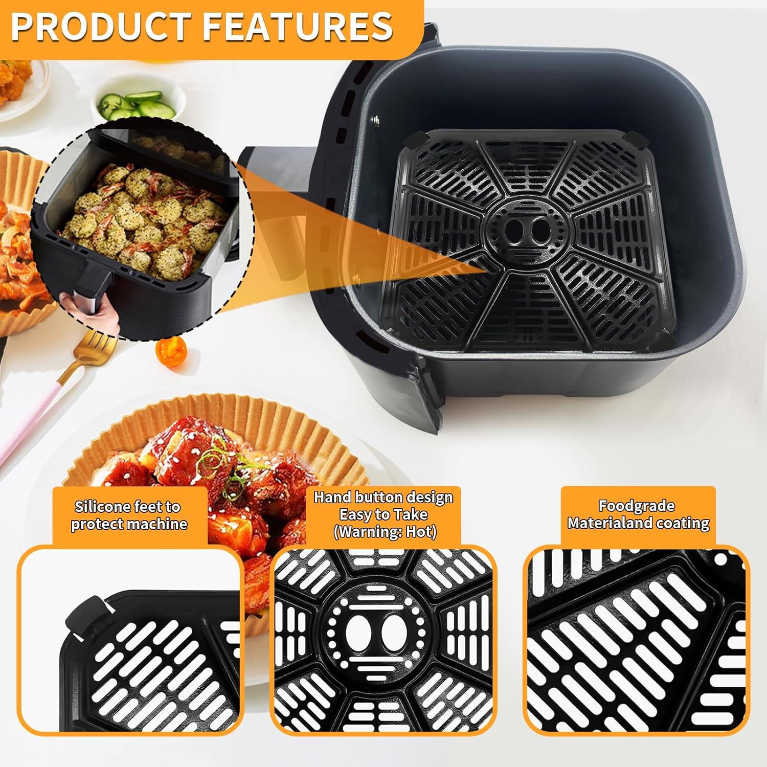 Bandeja de Acero Inoxidable 23x23cm para Freidora Green Pan RICARDO