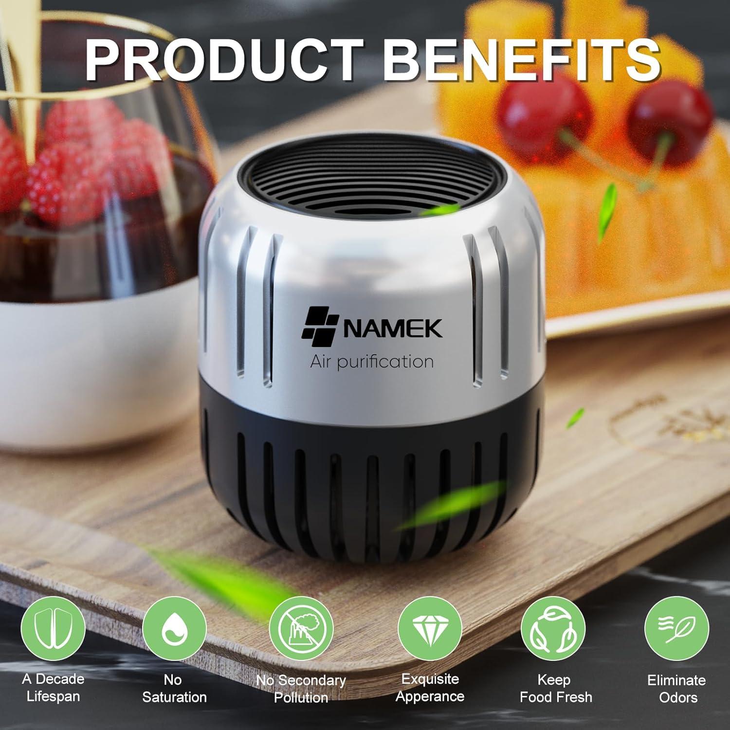 Desodorante de Refrigerador NAMEK 4-Pack Eliminador de Olores