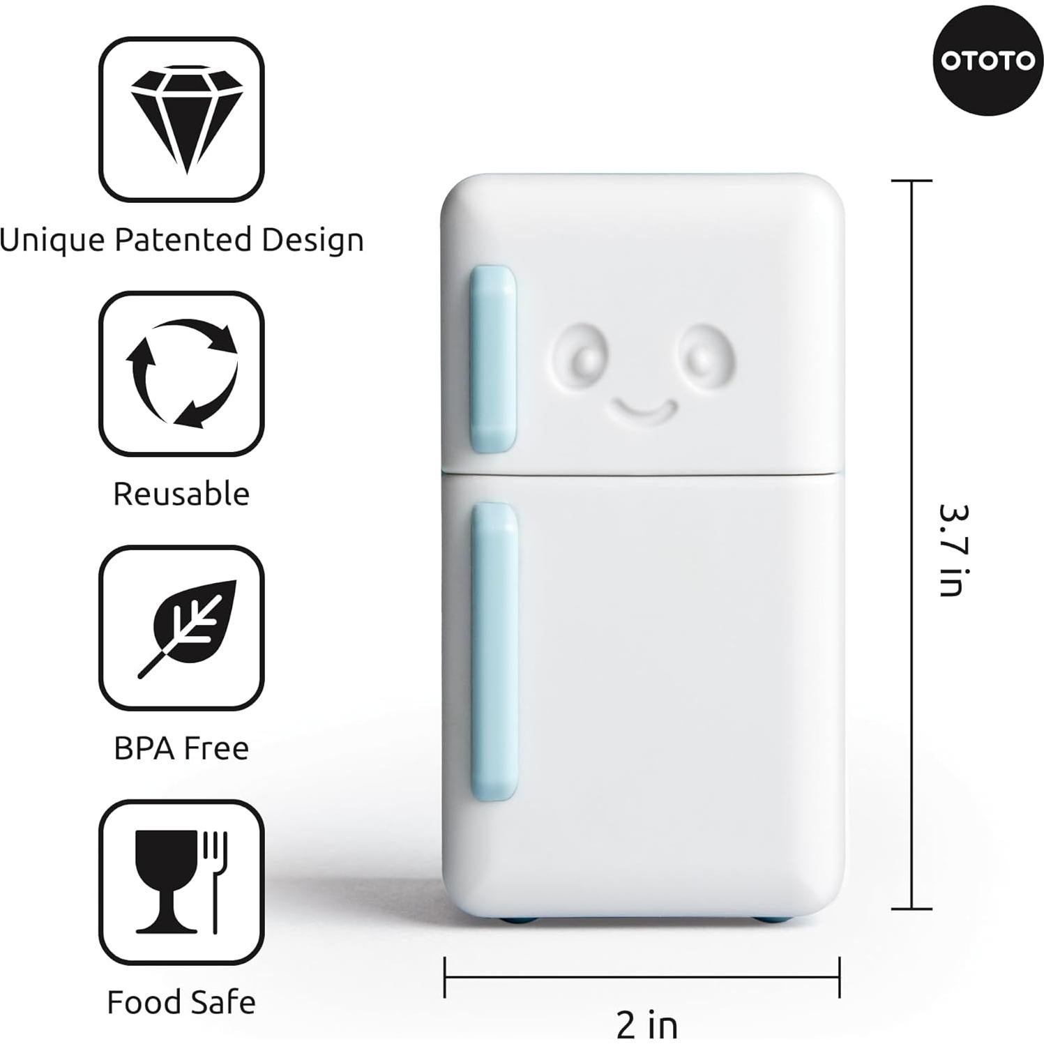 Desodorante de Nevera OTOTO Cool Guy - Absorbente de Olores Bicarbonato