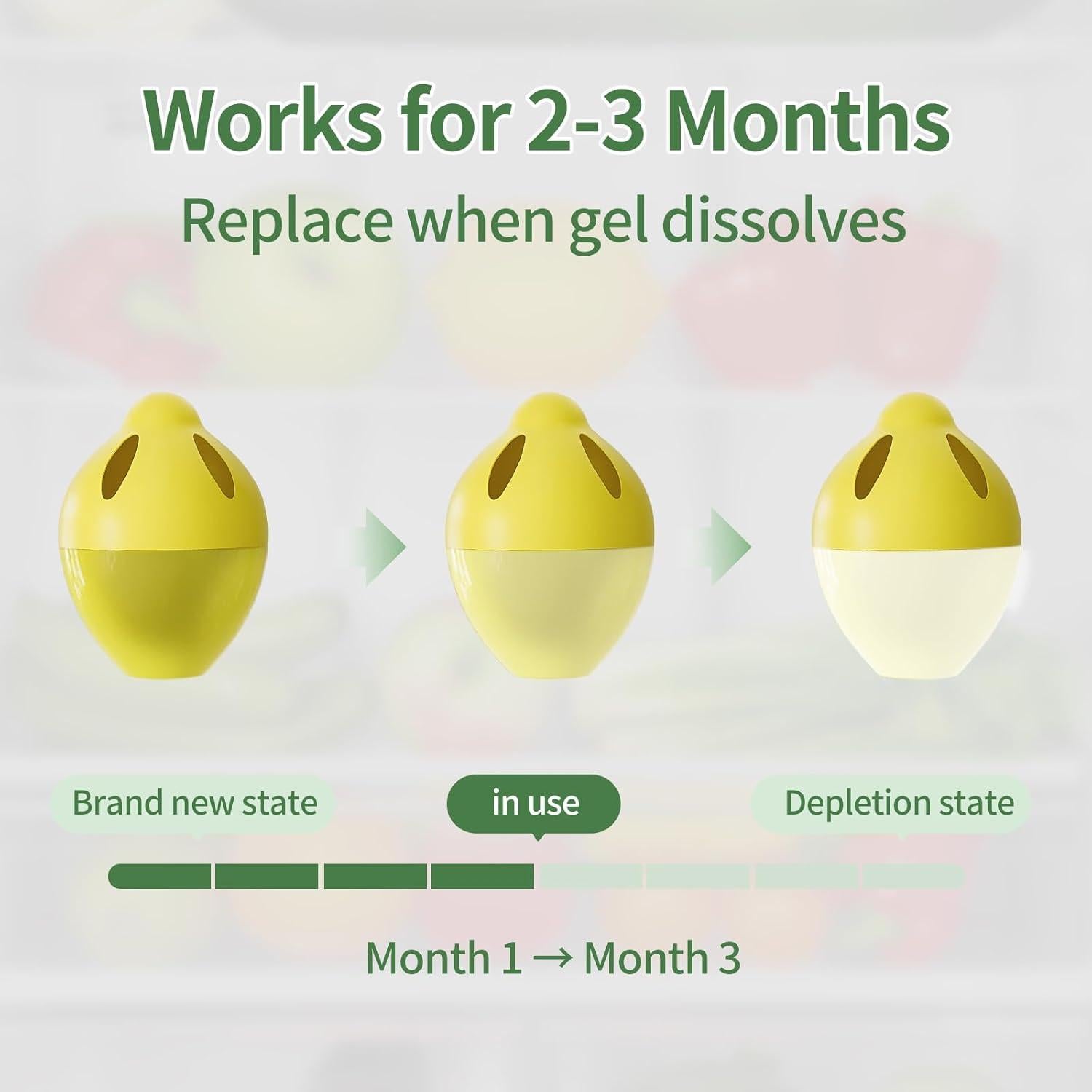 Desodorante de Refrigerador 2 en 1 Gresource, Eliminador Natural