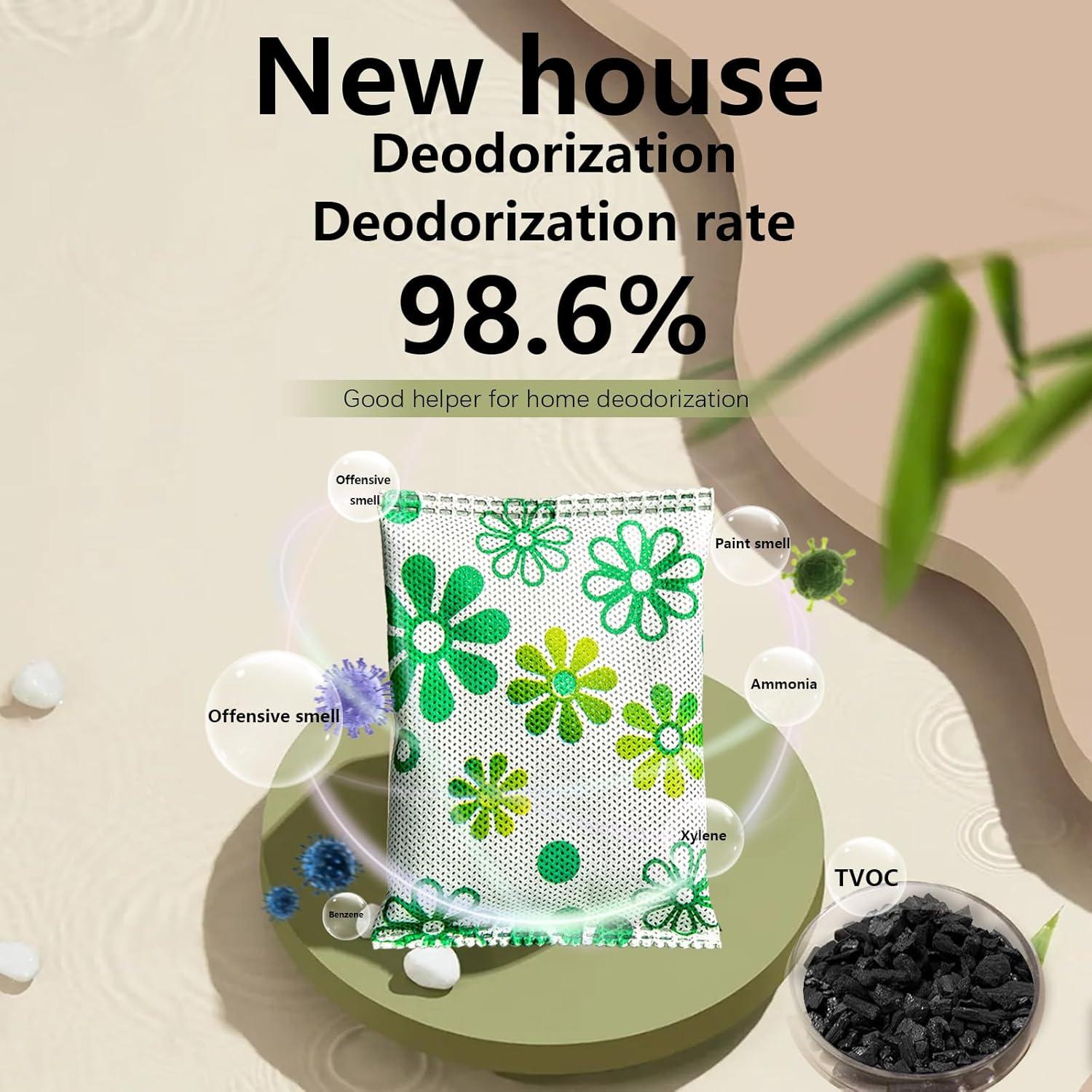 Paquete de 12 Absorbentes de Olores KaiCarnte 50g Carbón Activado