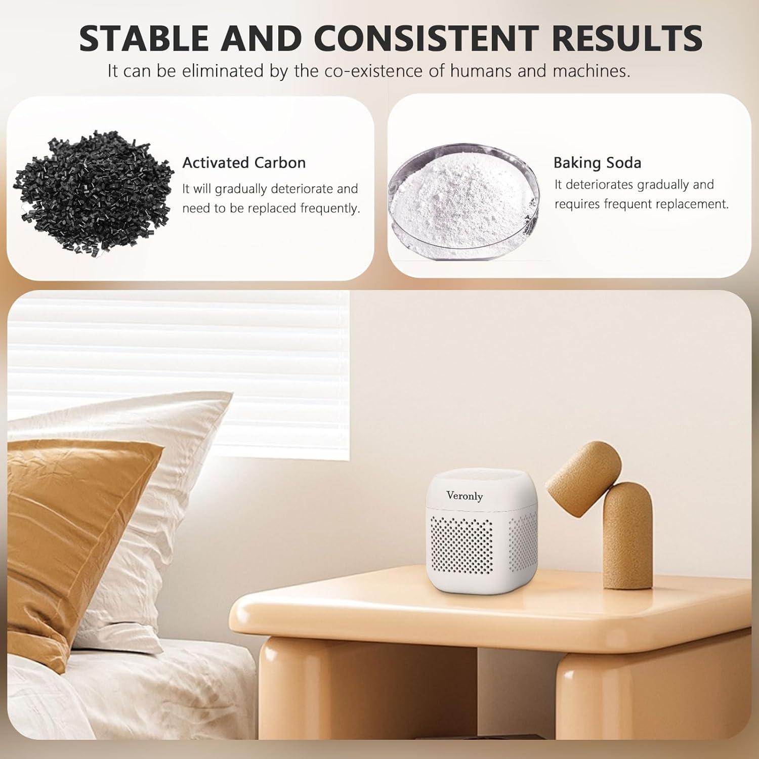 Desodorante para Refrigerador VERONLY, Carbón Activado, Blanco