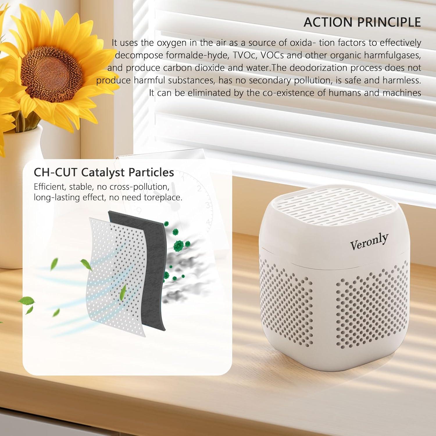 Desodorante para Refrigerador VERONLY, Carbón Activado, Blanco