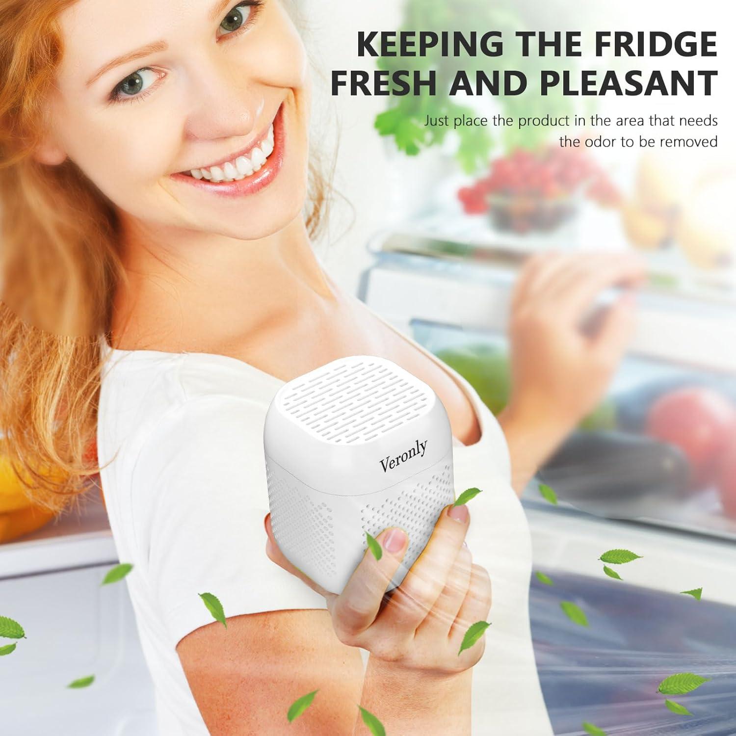 Desodorante para Refrigerador VERONLY, Carbón Activado, Blanco