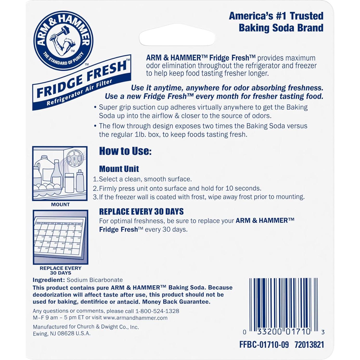 Filtro de Aire Arm & Hammer Fridge Fresh 4.58x13.03 cm