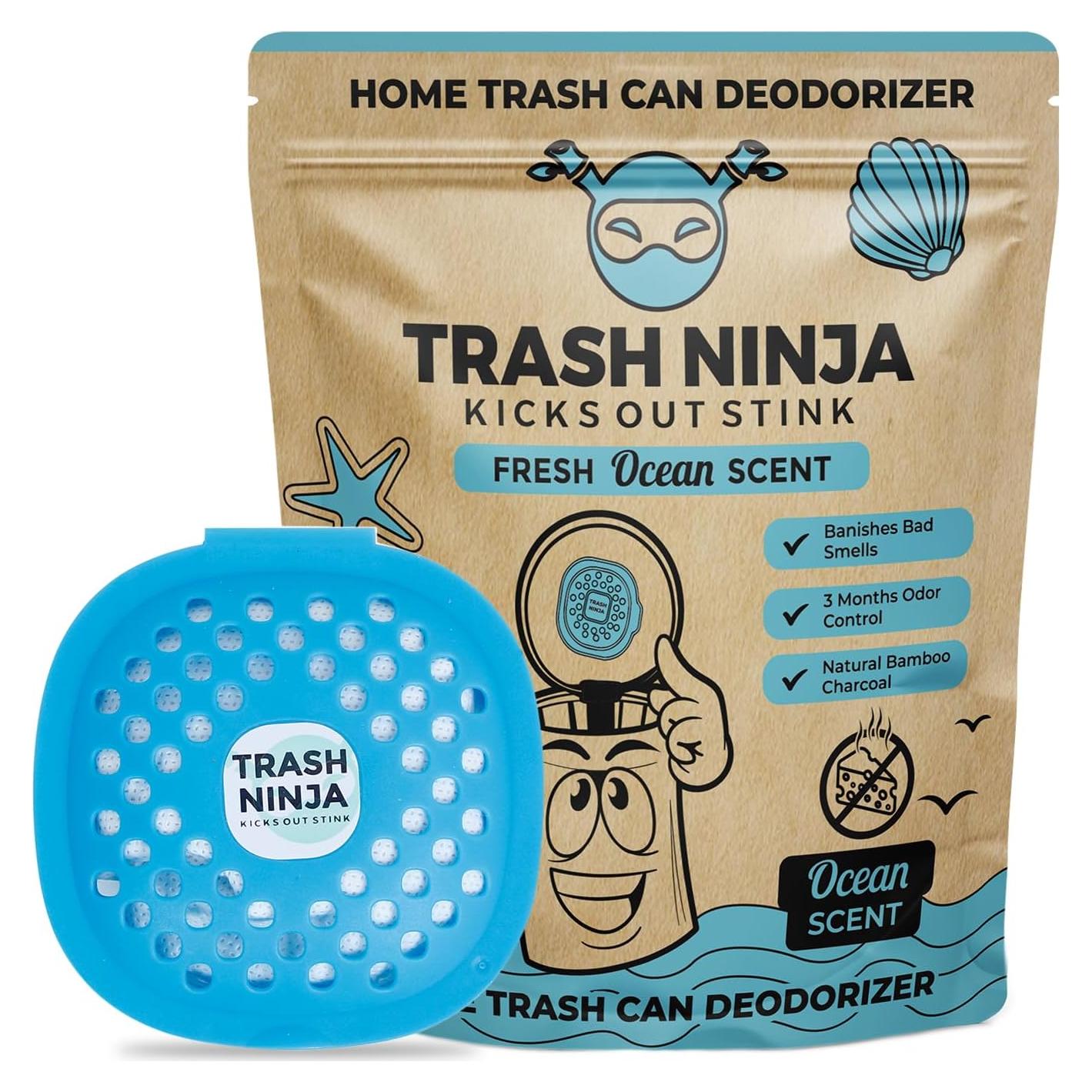 Desodorante para Basura Trash Ninja - Ambientador Océano 2 Unidades
