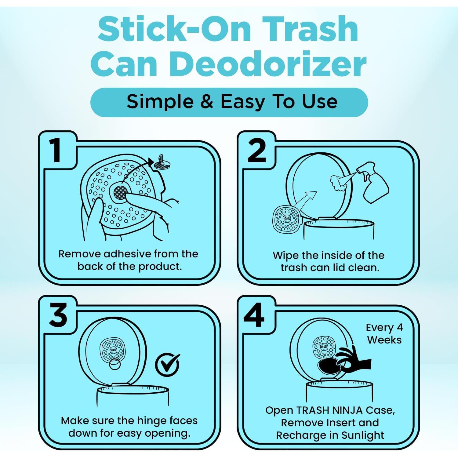 Desodorante para Basura Trash Ninja - Ambientador Océano 2 Unidades