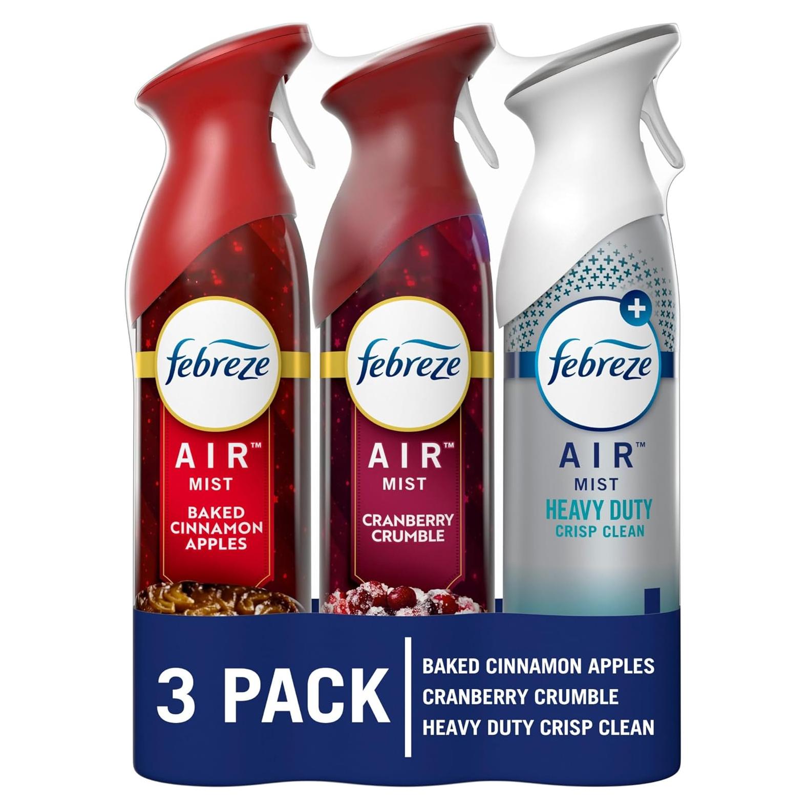 Febreze Ambientador de Aire 3 Pack 8.8 oz Sidra de Manzana