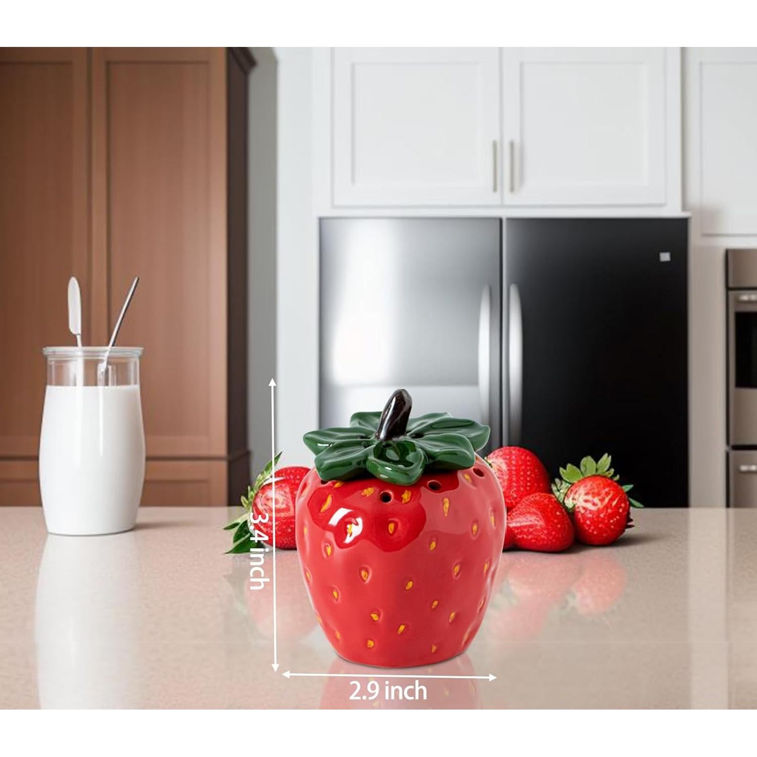 Soporte de Bicarbonato de Sodio Cerámica dgudgu Fresa 190g