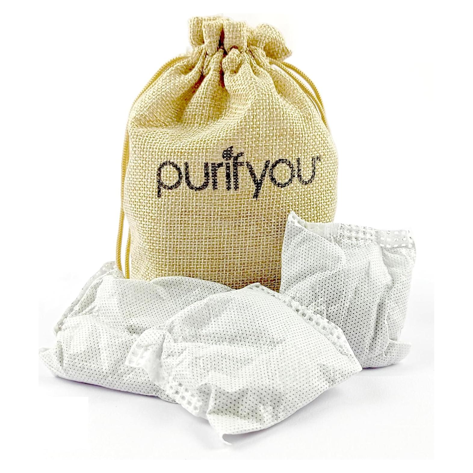 Filtros de Carbono Natural Purifyou - Set de 12 Bolsas Desodorantes