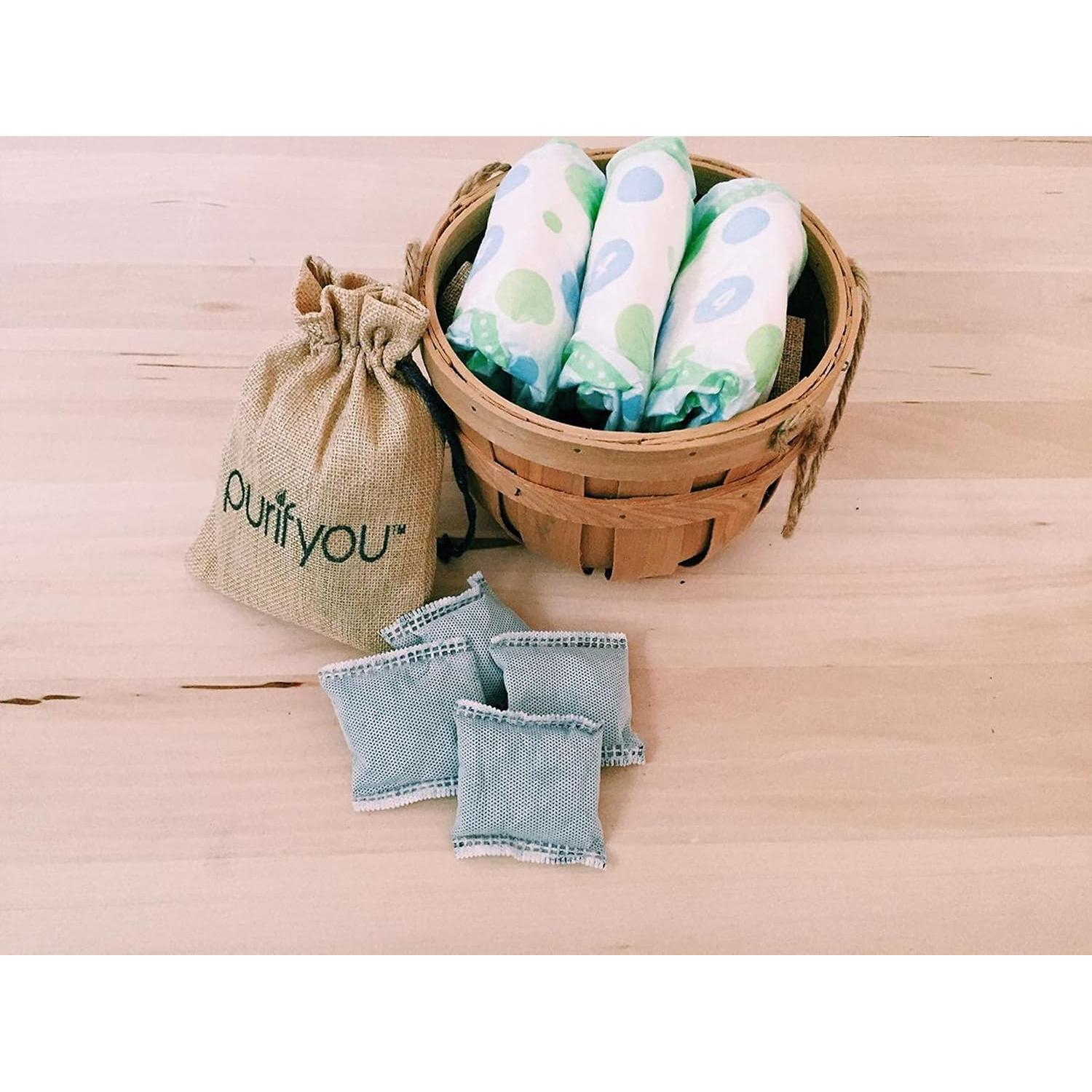 Filtros de Carbono Natural Purifyou - Set de 12 Bolsas Desodorantes