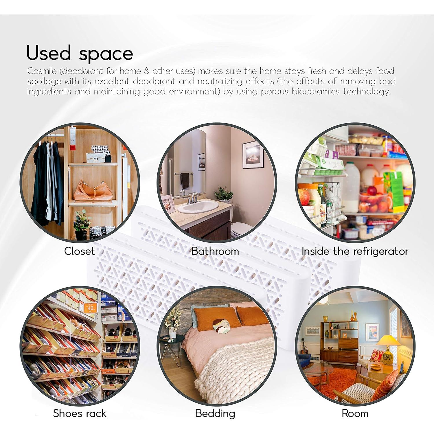 Desodorante de Refrigerador Cosmile DNCR-01 Biocerámicas 249g