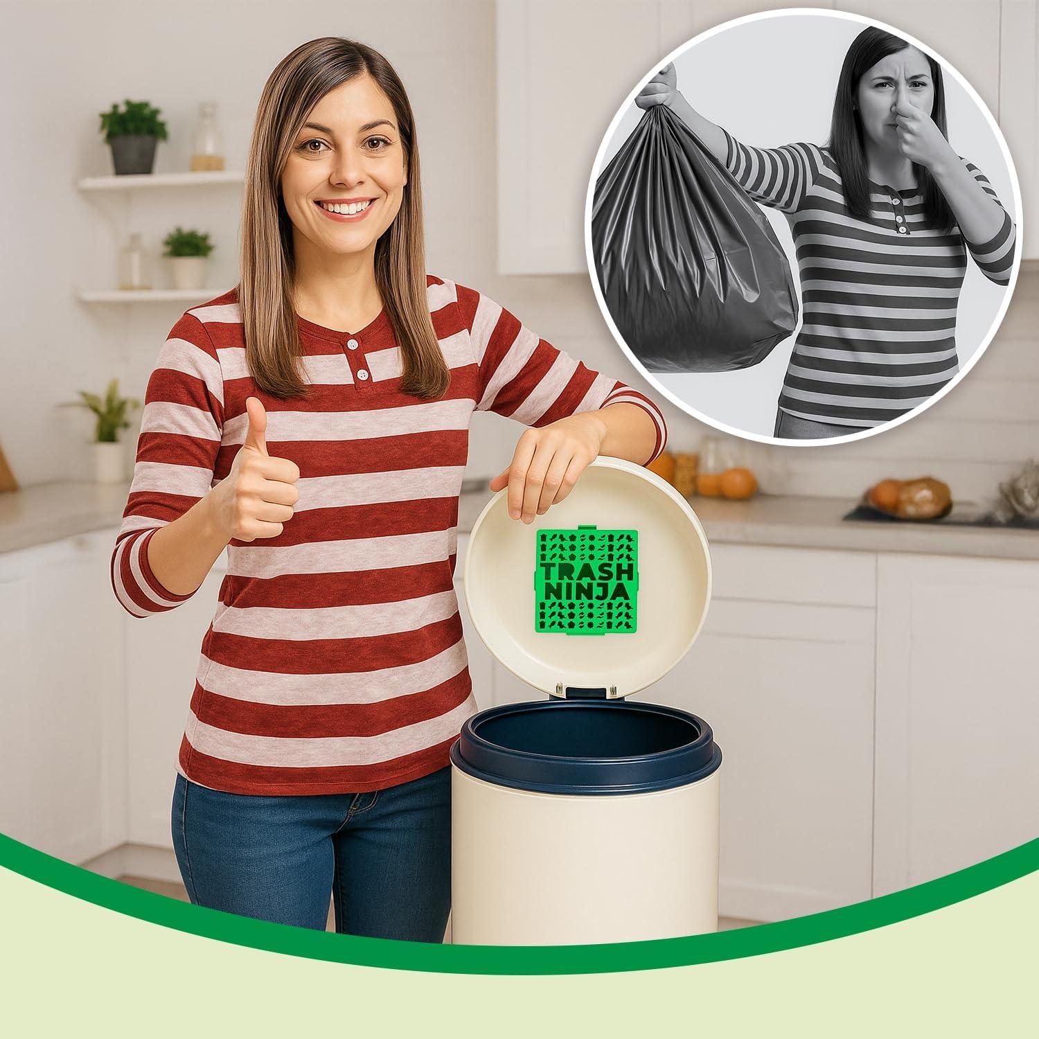 Desodorante para Botes de Basura Trash Ninja - 2 Piezas Carbón Activado