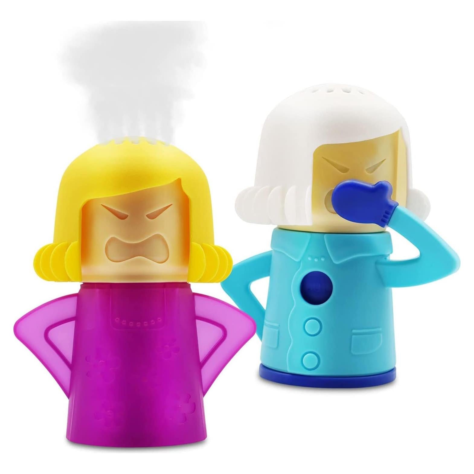 Limpiador de Microondas Abnaok Mamá Enojada y Desodorante Refrigerador Mamá Fresca - 2 Piezas