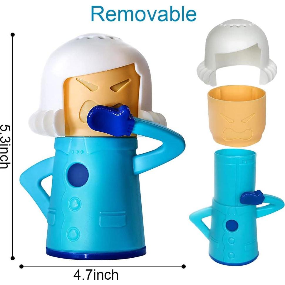 Limpiador de Microondas Abnaok Mamá Enojada y Desodorante Refrigerador Mamá Fresca - 2 Piezas
