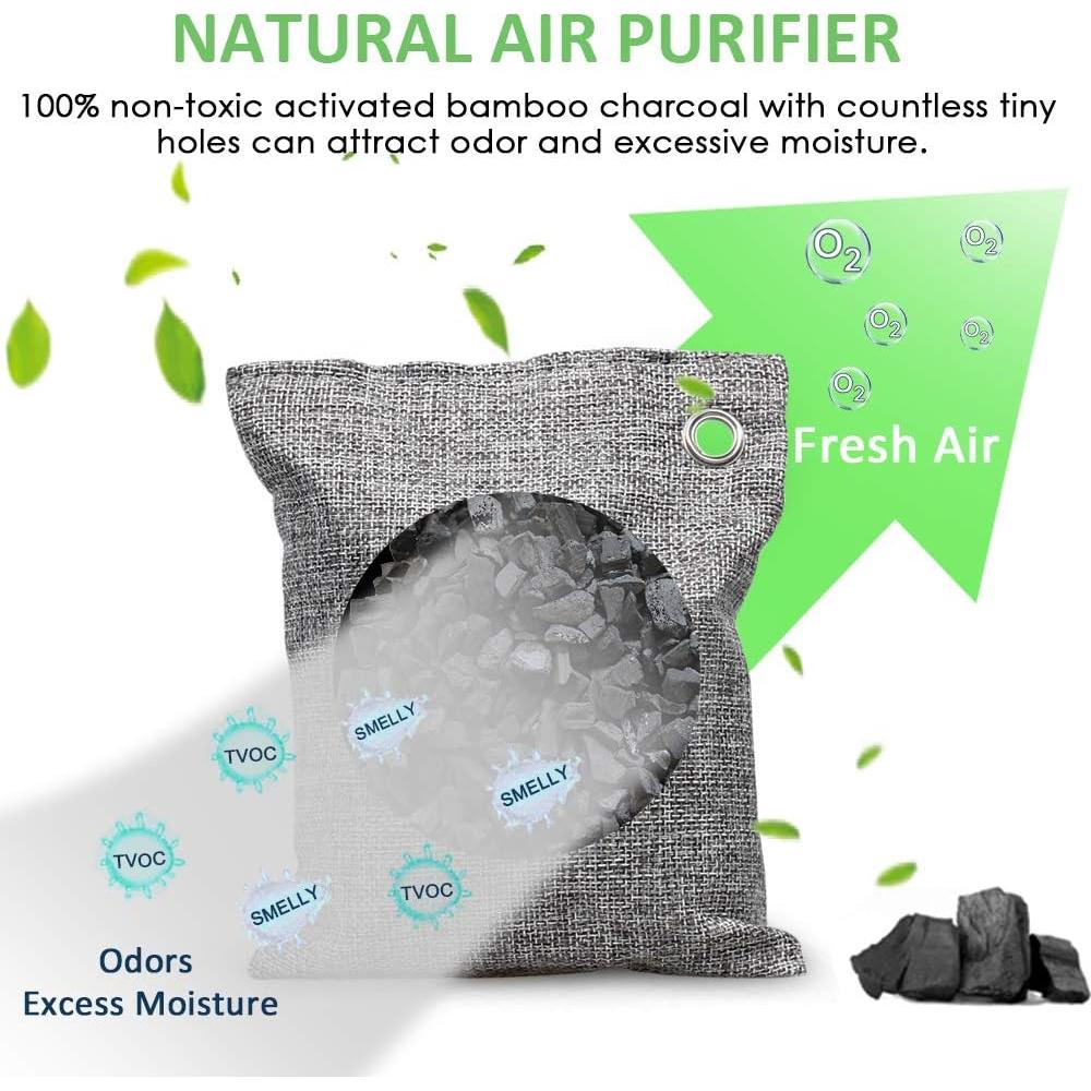 Bolsas de Carbón Activado NIYIKOW 4x200g para Purificación de Aire