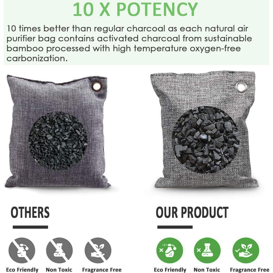 Bolsas de Carbón Activado NIYIKOW 4x200g para Purificación de Aire